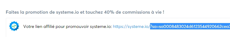 systeme io affiliation