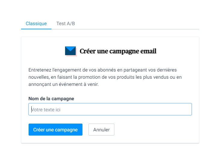 creer campagne email sendinblue