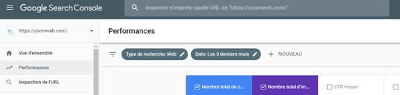 Outil de linspection de lurl de Google Search Consol