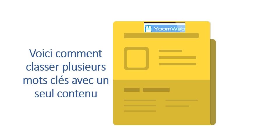 Voici comment classer plusieurs mots clés avec un seul contenu