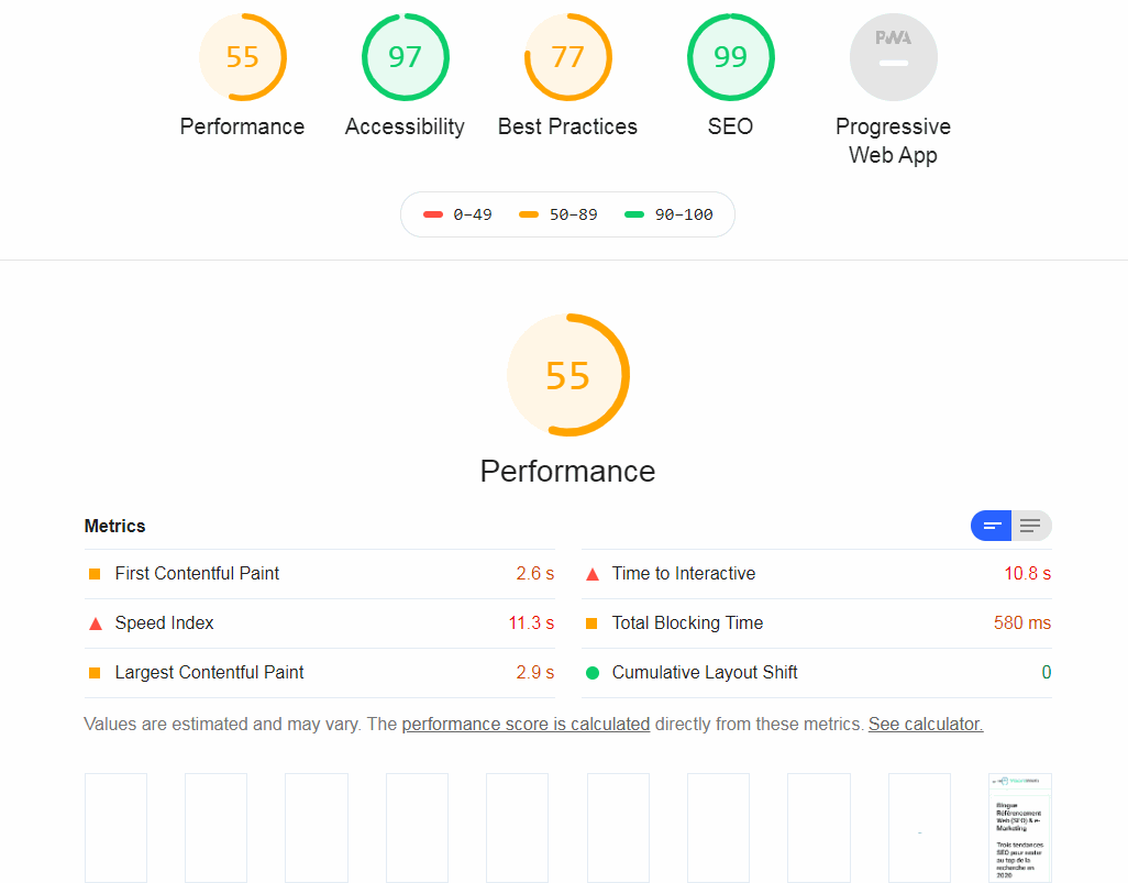 analyse site avec Lighthouse 6 façons de mesurer les signaux Web essentiels (Core Web Vitals)