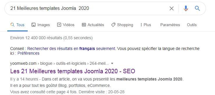 meta data facteur classement google 