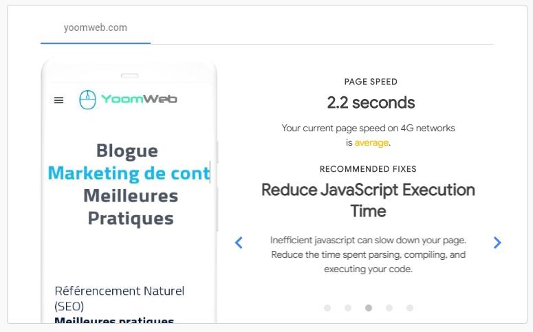 page speed SEO : testez la lenteur de vos pages web sur google